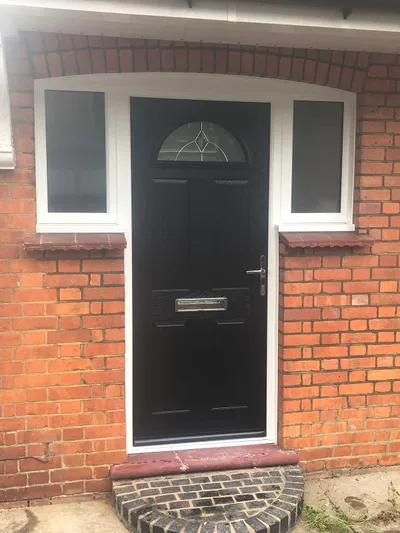 Black Composite Door fitted in Northampton