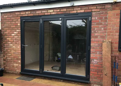 Black Folding Doors