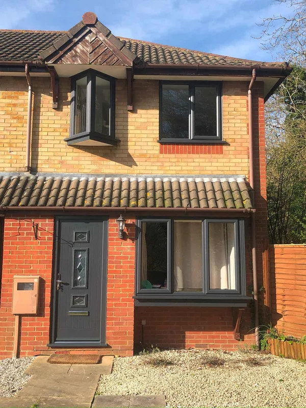 Full House Grey UPVC Doors fitted in Northampton