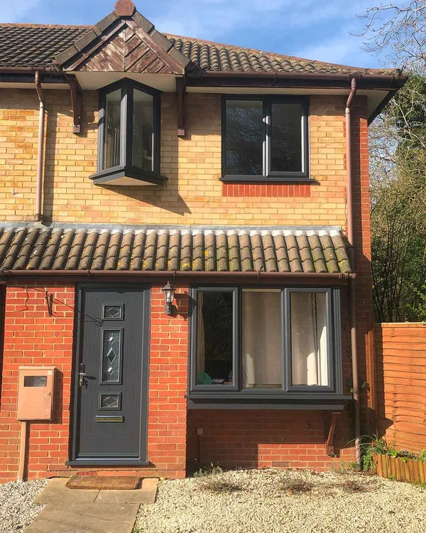 Full House Grey UPVC Doors fitted in Northampton