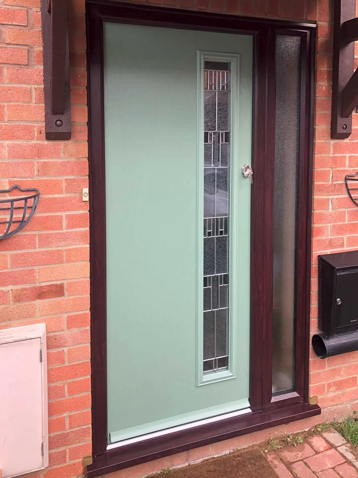 Green UPVC Door fitted in Northampton