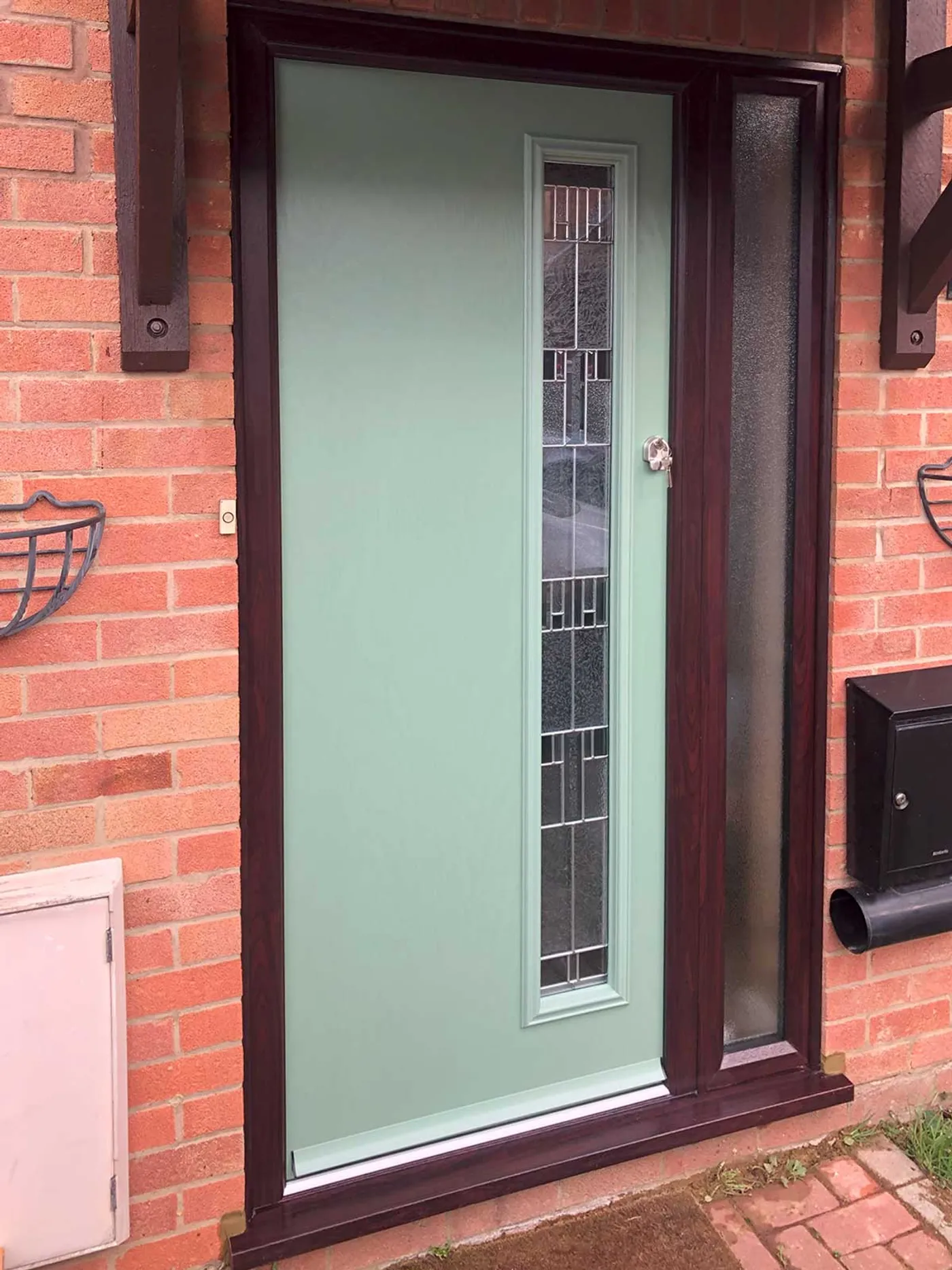 Green UPVC Door fitted in Northampton