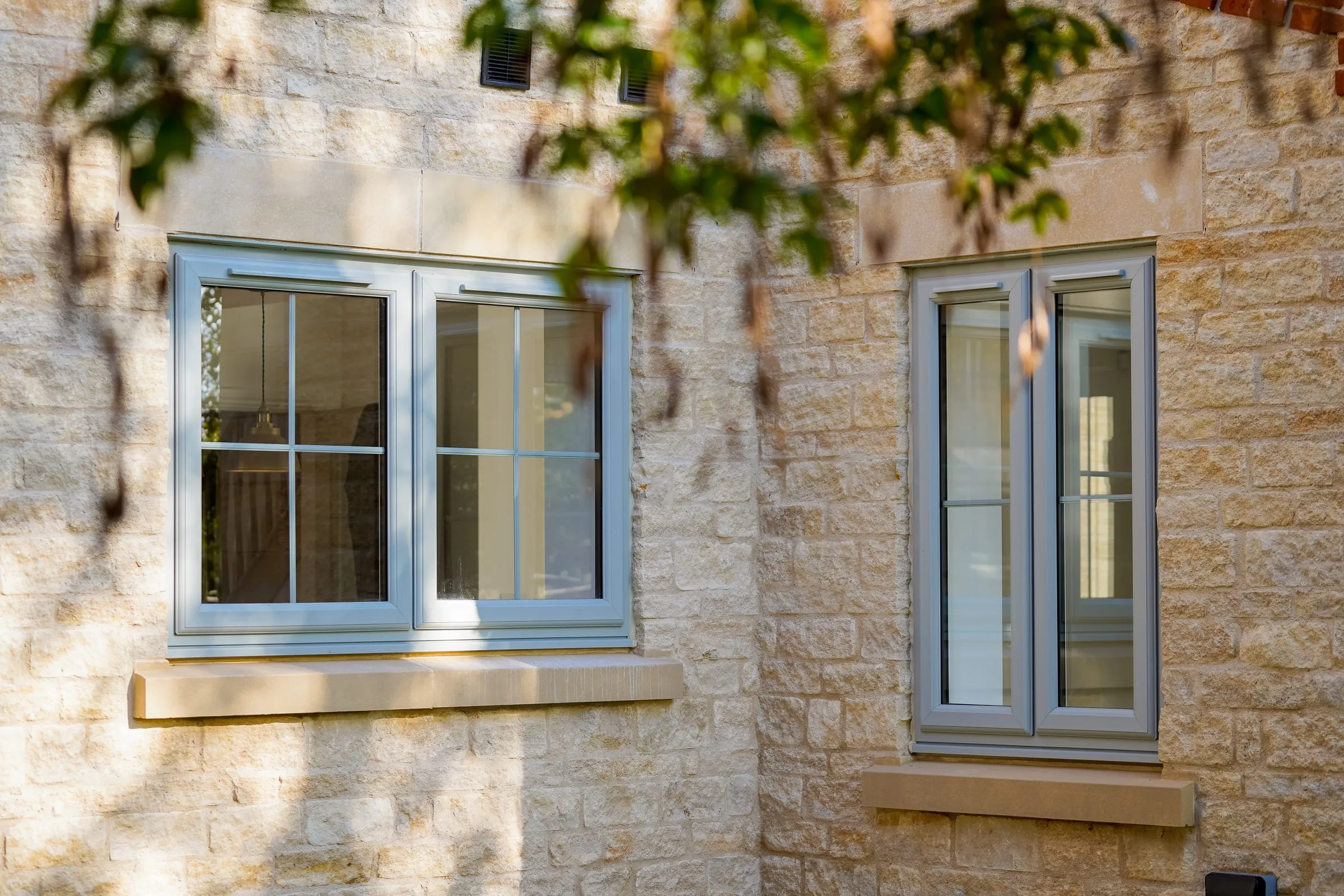 Casement windows in Agate Grey