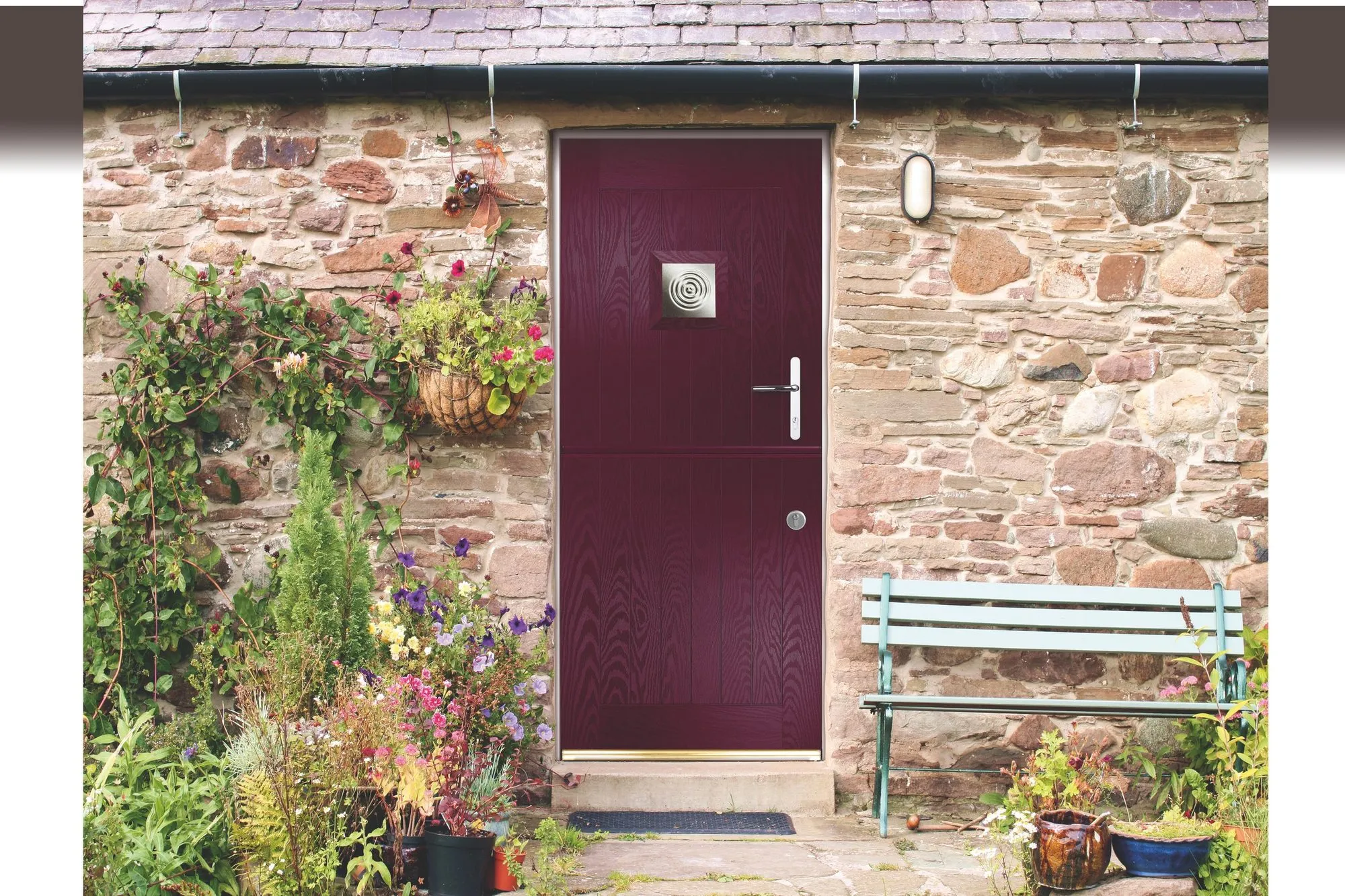 Polaris Square Farmhouse stable door in Aubergine