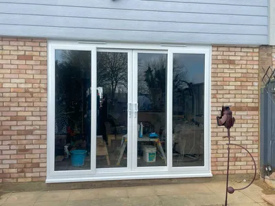 White UPVC Sliding Patio Doors fitted in Northampton