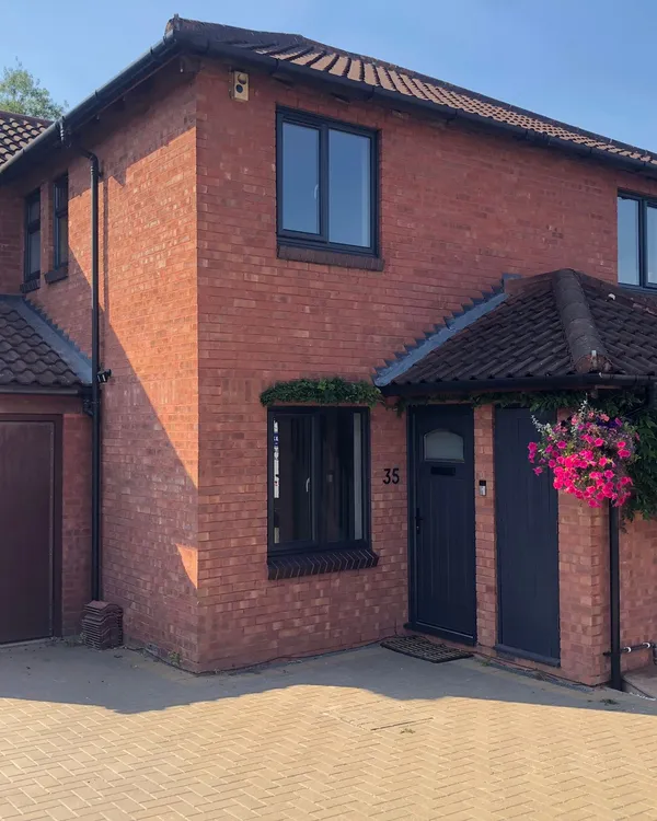 Property fitted with anthracite-style UPVC windows and door