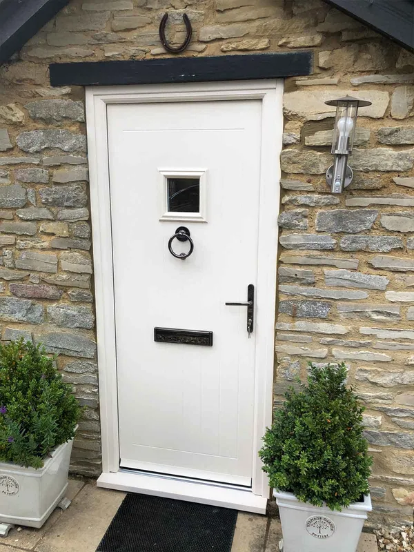 White Composite Door fitted in Northampton