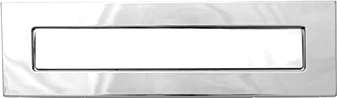 Architectural letterplate in Chrome