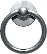 Bull ring in Chrome