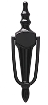 Slimline urn knocker in Black