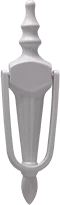 Slimline urn knocker in White