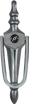 Slimline urn knocker with spyhole in Graphite