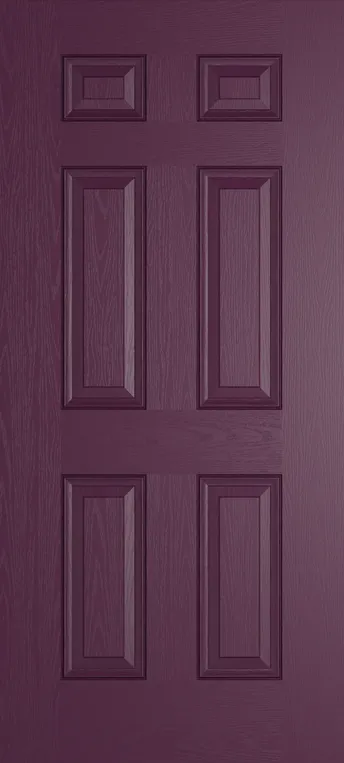Athens composite door in Aubergine