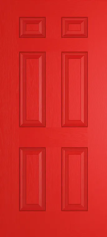Athens composite door in Candy Red