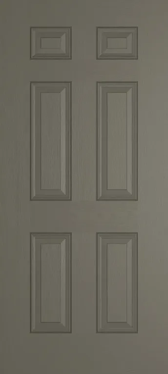 Athens composite door in Dolphin Grey