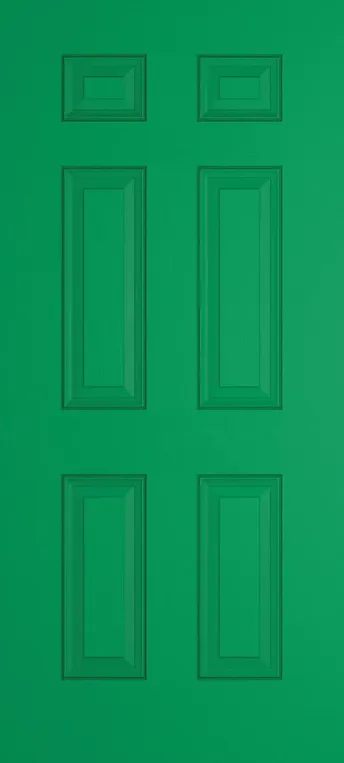 Athens composite door in Signal Green