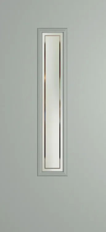 Barcelona 1219 composite door in Agate Grey with Victorian Border glass