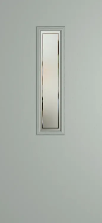 Barcelona 912 composite door in Agate Grey with Victorian Border glass