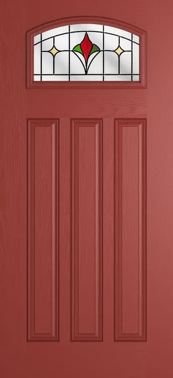 Bruges composite door in Red