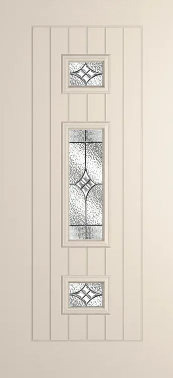 Helsinki composite door in Cream with Elegance glass