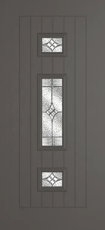 Helsinki composite door in Slate Grey with Elegance glass