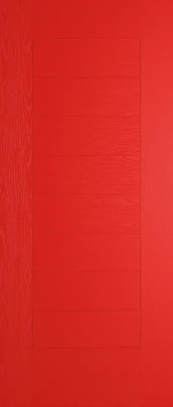 Lisbon composite door in Candy Red