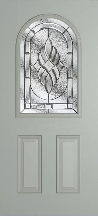 Madeira composite door in Agate Grey with Elegance glass