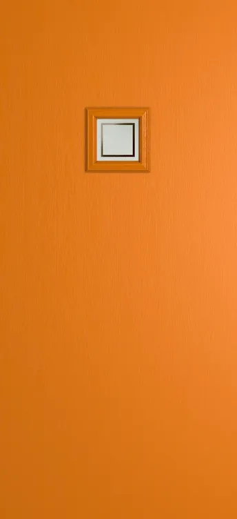 Marseille 1 composite door in Clementine with Victorian Border glass