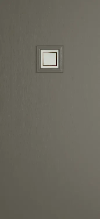 Marseille 1 composite door in Dolphin Grey with Victorian Border glass