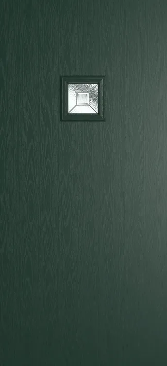 Marseille 1 composite door in Green with Simplicity glass