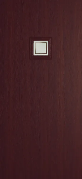 Marseille 1 composite door in Rosewood with Victorian Border glass
