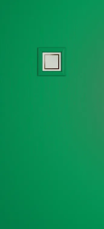 Marseille 1 composite door in Signal Green with Victorian Border glass