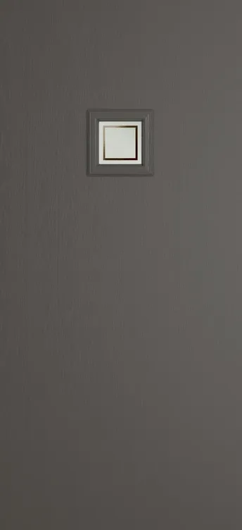 Marseille 1 composite door in Slate Grey with Victorian Border glass