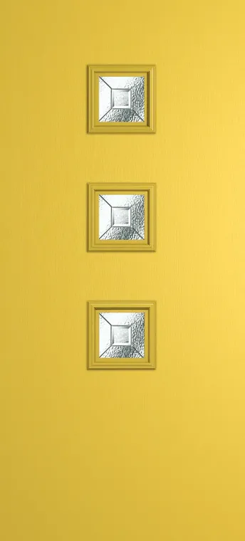 Marseille 3 composite door in Canary Yellow with Simplicity glass