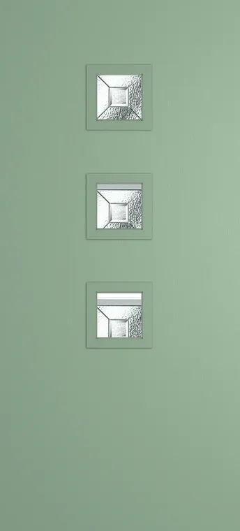Marseille 3 composite door in Chartwell Green with Simplicity glass