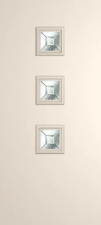Marseille 3 composite door in Cream with Simplicity glass
