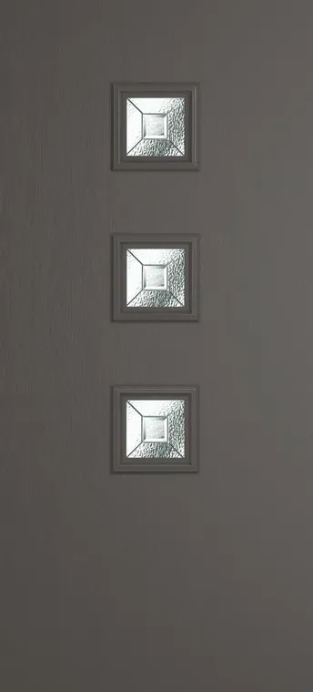 Marseille 3 composite door in Slate Grey with Simplicity glass