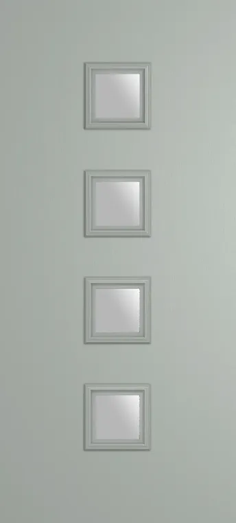 Marseille 4 composite door in Agate Grey with Satin glass