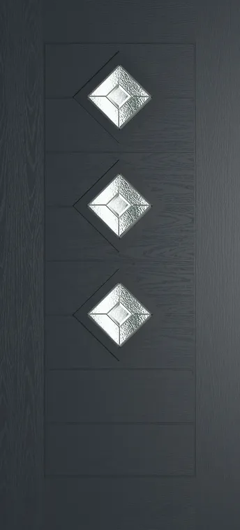 Palma 3 composite door in Anthracite Grey with Simplicity glass
