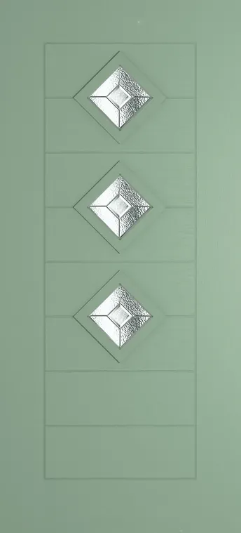 Palma 3 composite door in Chartwell Green with Simplicity glass