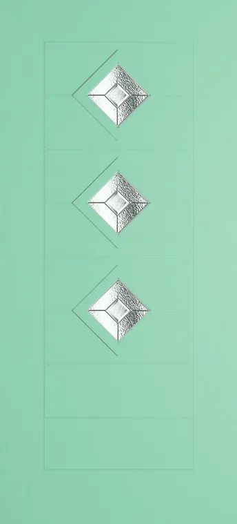 Palma 3 composite door in Pastel Turquoise with Simplicity glass