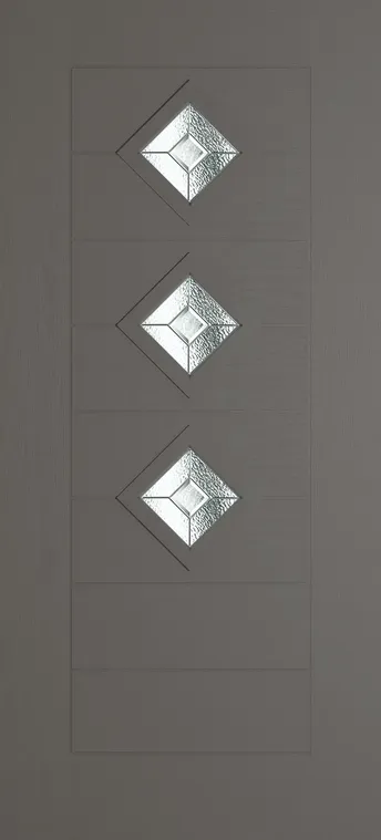 Palma 3 composite door in Slate Grey with Simplicity glass