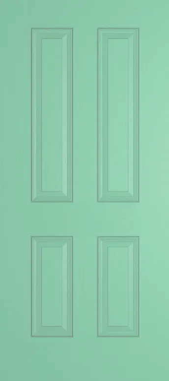 Rome composite door in Pastel Turquoise