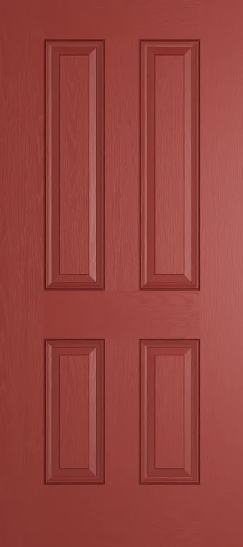 Rome composite door in Red