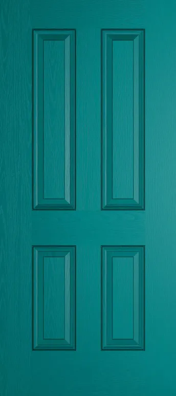Rome composite door in Teal