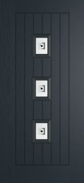 Rotterdam composite door in Anthracite Grey with Tahoe glass