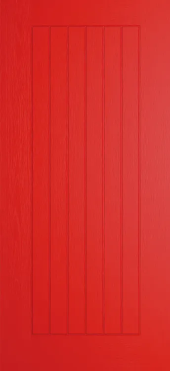 Turin composite door in Candy Red