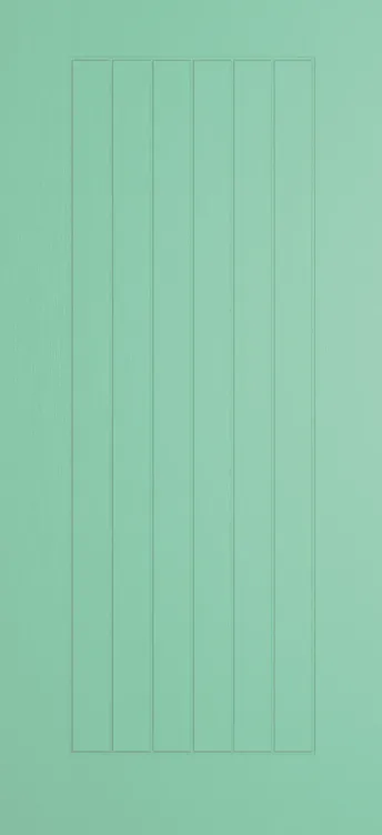 Turin composite door in Pastel Turquoise