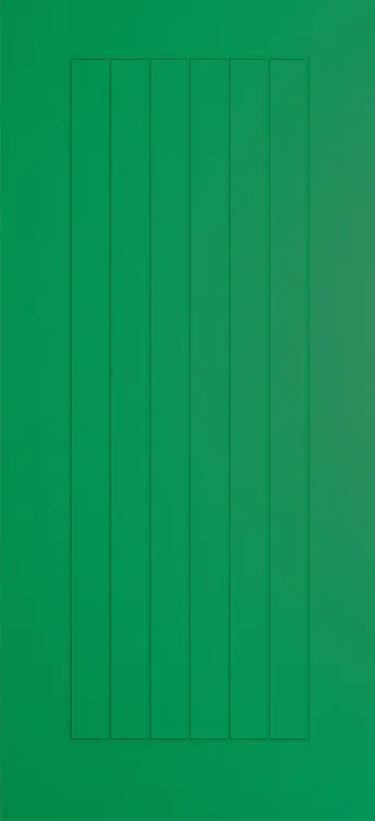 Turin composite door in Signal Green