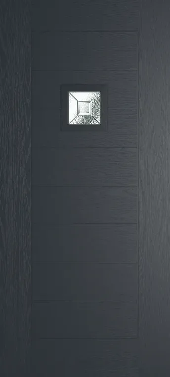 Valencia 1 composite door in Anthracite Grey with Simplicity glass